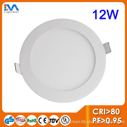 Aluminum alloy frame 170MM round ceiling led panel light 12w with high quality